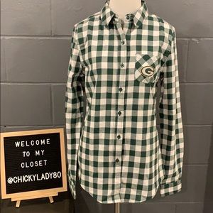GREEN BAY PACKERS fitted flannel